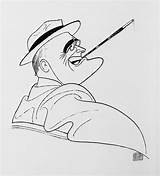 Hirschfeld Roosevelt Caricatures sketch template