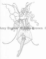 Coloring Pages Gumdrop Fairies Amy Brown Drawings Fairy Fae Getcolorings Printable sketch template