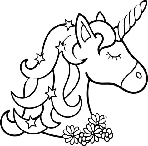 unicorn coloring page printable kids coloring pages