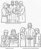 Lds Sacrament Covenants Nephites Partaking Lessons Sunbeam Baptismal sketch template