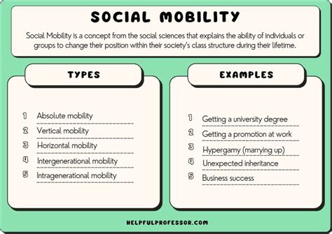 social mobility examples types