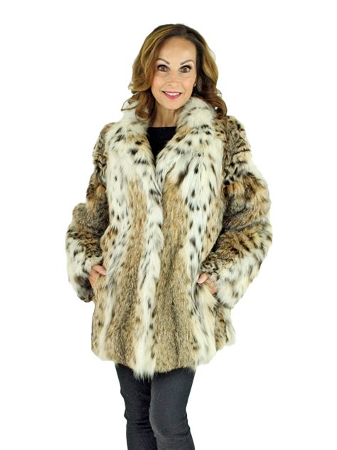 lynx fur coat women s xlarge estate furs