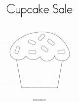 Coloring Cupcake Cupcakes Print Treat Sweet Built California Usa Twistynoodle Noodle sketch template