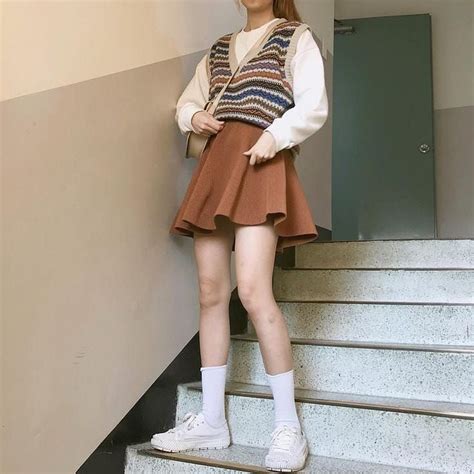 woman classic clothing ideas stylish autumn  gentle korean fashion instagram school