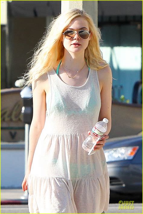 full sized photo of elle fanning shows bright bikini in sheer dress 17 photo 2905236 just jared