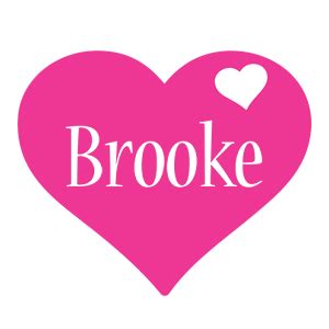 brooke logo  logo generator birthday love heart friday style