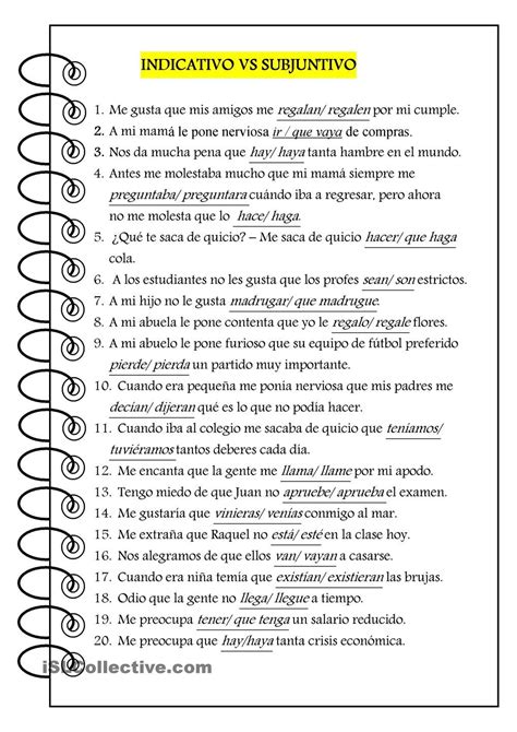 Indicativo Vs Subjuntivo Teaching Spanish Learning Spanish Spanish