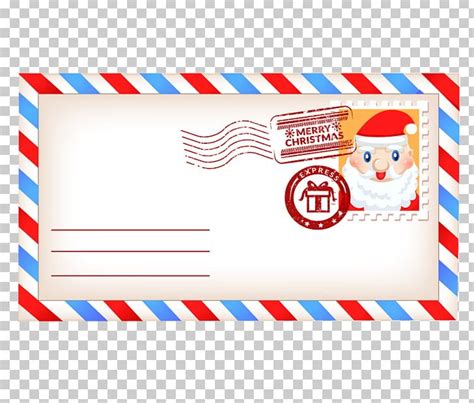 santa claus paper christmas envelope png clipart blue border brand