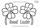 Luck Good Coloring Pages St Lucky Drawing Leaf Faces Four Clovers Bear Care Patrick Charms Colouring Color Printable Sheets Goodbye sketch template