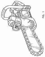 Chainsaw Coloring Stihl Outline Drawing Ms230 Template sketch template