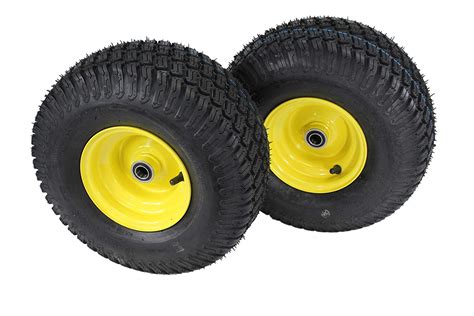 buy set of 2 15x6 00 6 tires and wheels 4 ply for lawn and garden mower
