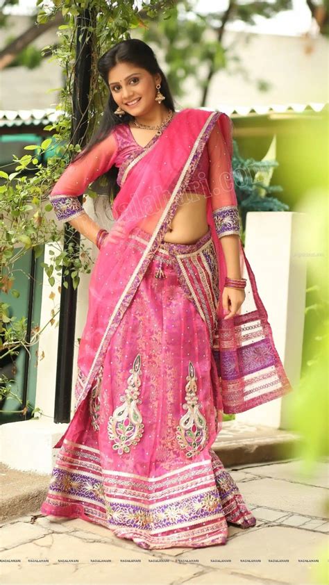 pin by artcollector on half saree pink half sarees