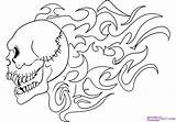 Pages Skull Draw Coloring Flaming Flames Step Drawing Skulls Graffiti Heart Printable Scenery Gangster Gangsta Drawings Color Tattoo Cartoon Getdrawings sketch template