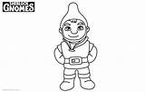 Gnomeo Coloring Pages Gnomes Sherlock Printable Color Kids sketch template