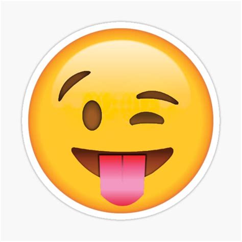 fun bekleidung emoji smiley zunge gesicht dumme emoticon gelbe sms