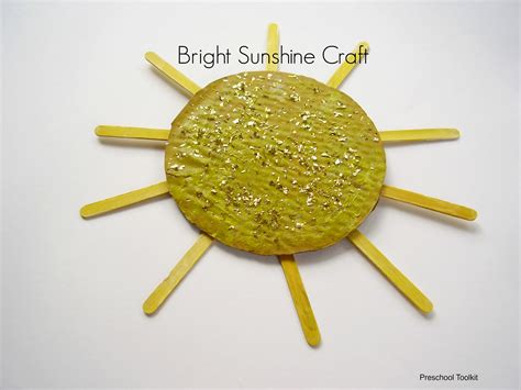 bright sunshine craft    preschoolers preschool toolkit