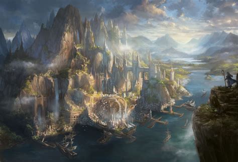 based   mythological city  atlantis   fell    fantasy city fantasy