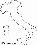 Italy Outline Map Blank Country Maps Outlines Worldatlas Europe Print Italia Gif Geography South Coloring Travel Above sketch template