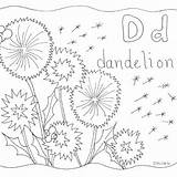 Dandelion 780wm sketch template