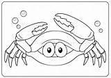 Caranguejos Crab Coloring sketch template