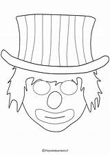 Stampare Maschere Pagliacci Pagliaccio Carnevale Maschera Pianetabambini sketch template