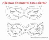 Carnaval Colorear Para Mascaras Dibujos Máscaras Carnival Masks Coloring sketch template