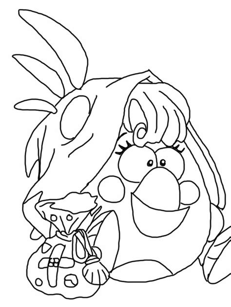 angry birds epic coloring page mathilda angry birds pinterest