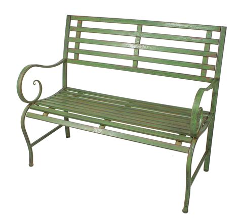 antique green outdoor safe metal garden bench walmartcom walmartcom