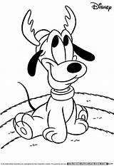 Pluto Mickey Pianetabambini Principesse Classici Reindeer Singolarmente јун Getdrawings Getcolorings Cartoni Pagine sketch template