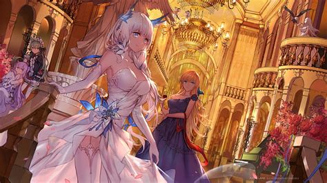 Hd Wallpaper Anime Girls Big Boobs Blonde Dress Fantasy Girl Azur