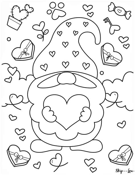 coloring pages  valentine