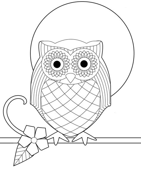 halloween coloring printables owl coloring pages pattern