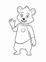 Goldie Bear Coloring Pages Print Printable Goldi Color Getcolorings sketch template