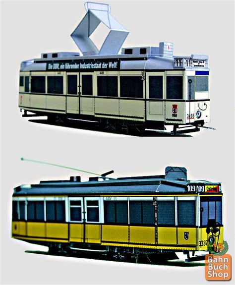berliner strassenbahn tram bastelbogen  typ tm  tm  bahnbuch