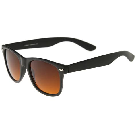 classic driving blue blocking amber tinted lens horn rimmed sunglasses