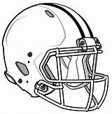 Helmet Coloring Football Pages College Popular sketch template