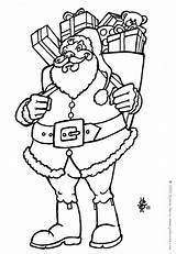Santa Coloring Pages Clous Christmas Laughing Printable sketch template