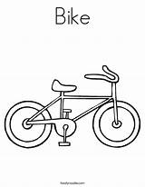 Coloring Bike Worksheet Bicycle Pages Safe Sheet Handwriting Print Cursive Tracing Favorites Noodle Twisty Tricycle Twistynoodle Outline Built California Usa sketch template