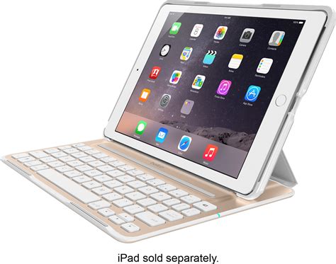 buy belkin ultimate pro keyboard case  apple ipad air  goldwhite flttwgw