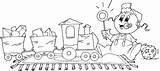 Train Toy Baby Coloring Watching Welcome sketch template
