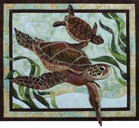 toni whitney design sea turtles applique quilt pattern sea turtle