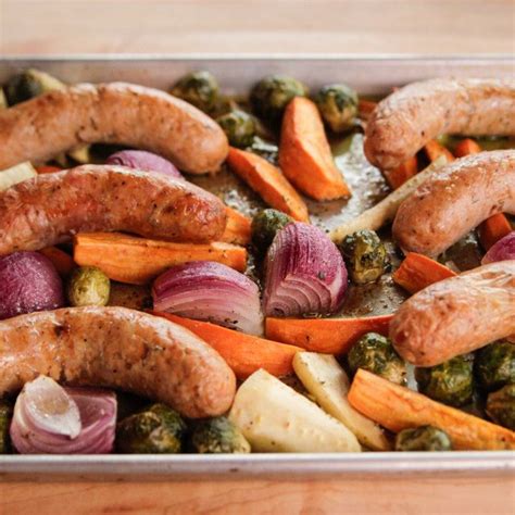 sheetpan sausage supper recipe with images sheet pan