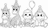 Coloring Pages Zoo Animals Party Animal Choose Board Baby sketch template