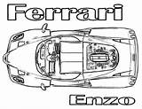 Coloring Ferrari Enzo Pages Cars Color Visit sketch template