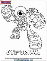 Skylanders Pages Coloring Brawl Eye Header3 Fancy Colouring Book Check Cute sketch template