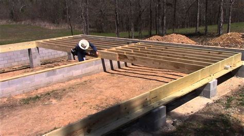 building   home episode  laying   floor joists youtube