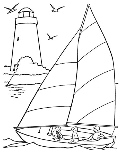 sailboat coloring page coloring home