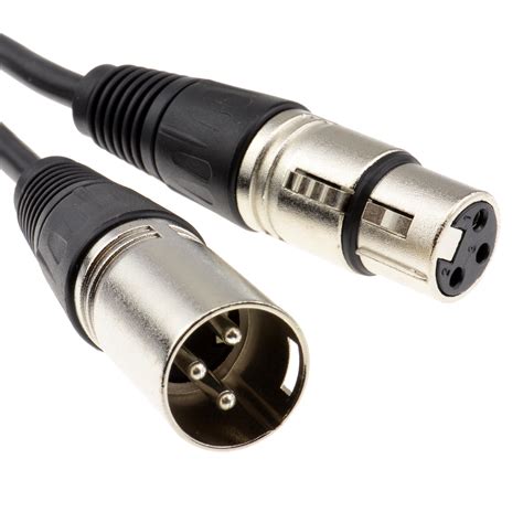 microphone speaker lead mic cable xlr patch lead balanced male  female plugs ebay