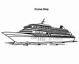 Cruise Ship Coloring Pages Drawing Disney Experience Awesome Netart Color Print Ships Croisière Cruises Printable Blanc Noir Yacht Paintingvalley Choose sketch template