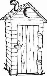 Outhouse sketch template